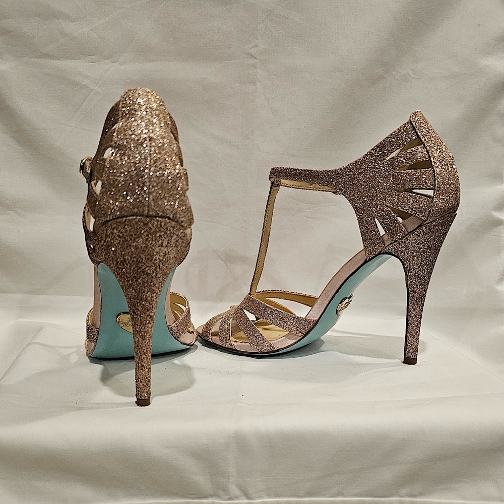 Betsy Johnson Glitter Heels